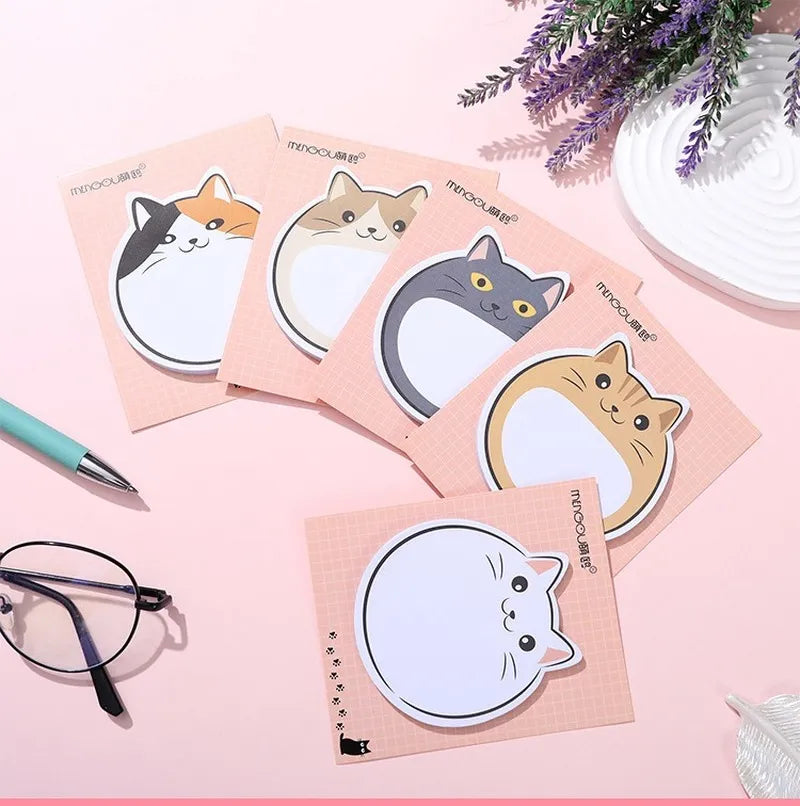 Cute Cat Sticky Memo Pad