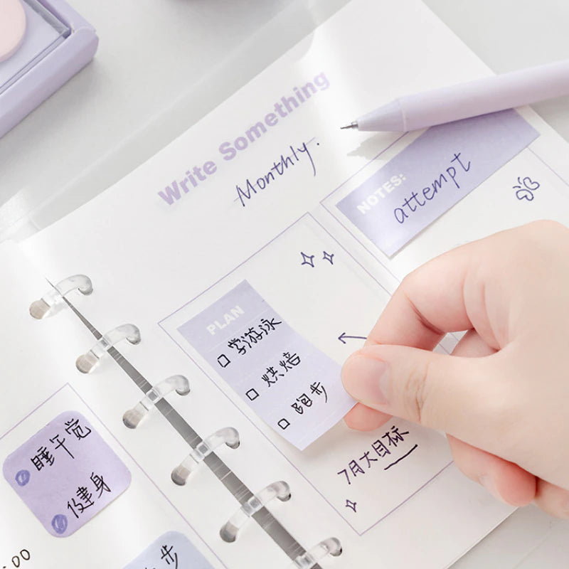 210Sheet/Box Mini Sticky Note Faint Secret Serise Macron Color Small Post Stickers for DIY Decroate Scrapbook Record Daily Note