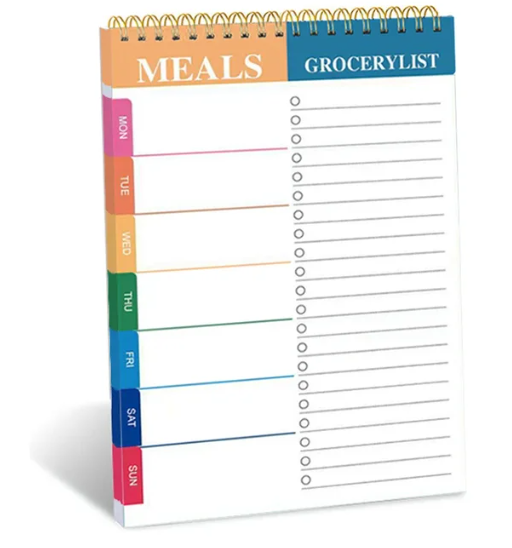 Planner - Meal Planner - Primary A5 Gold Coil