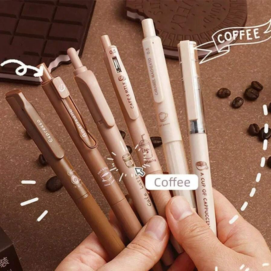Pens - Aesthetic Coffee Style Gel Pens