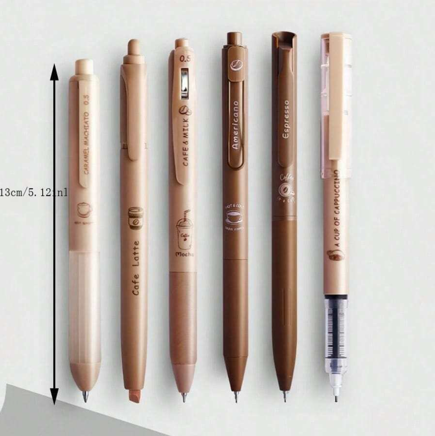 Pens - Aesthetic Coffee Style Gel Pens