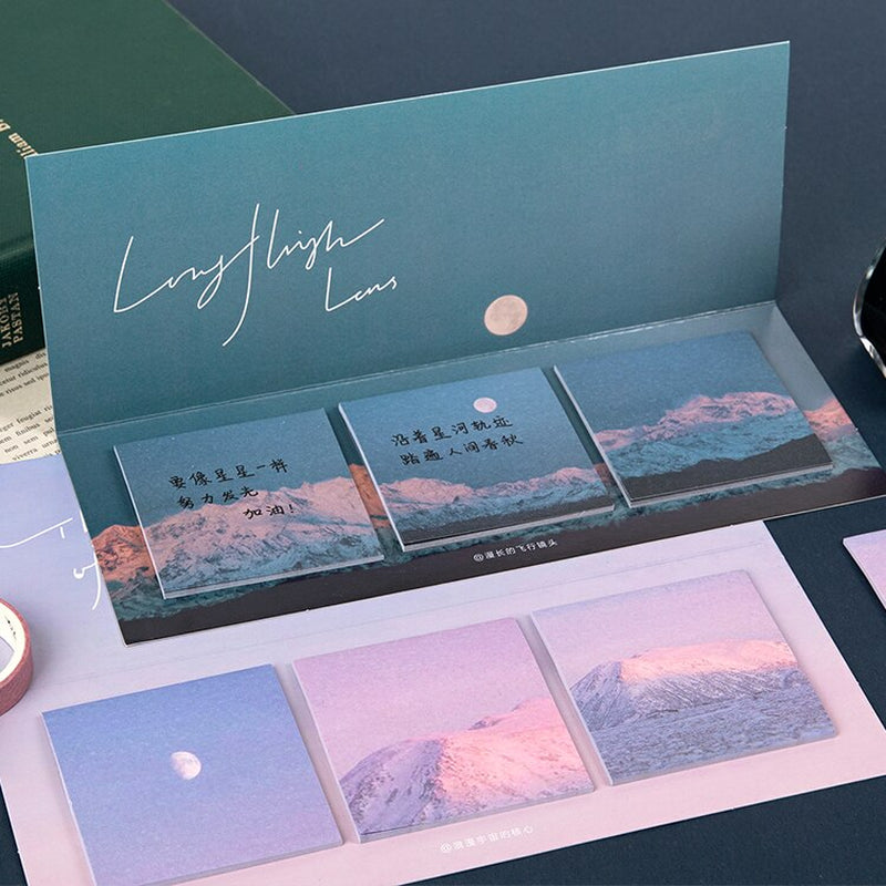 Sticky Memo Pad Packs - Sky & Sea views