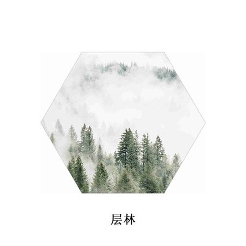 Sticky Memo shapes - Stunning Mountains and Forest scenery