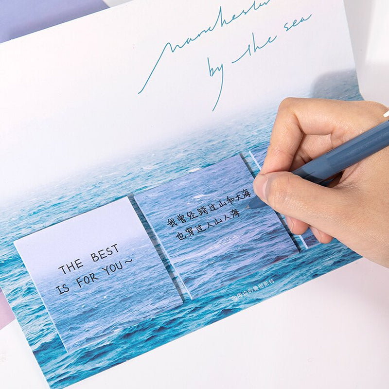 Sticky Memo Pad Packs - Sky & Sea views